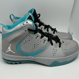 Jordan Phase 23 2 Youth Basketball High Top Sneakers Shoes Gray Blue Size 6
